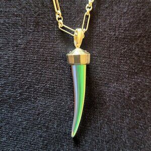 Kendra Scott Iridescent Horn Pendant Necklace – 20” – New with Tags